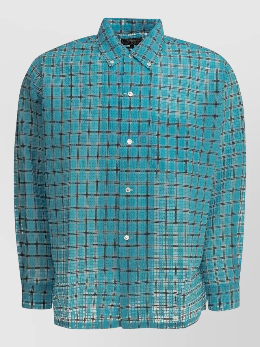 Beams Plus plaid casual shirt