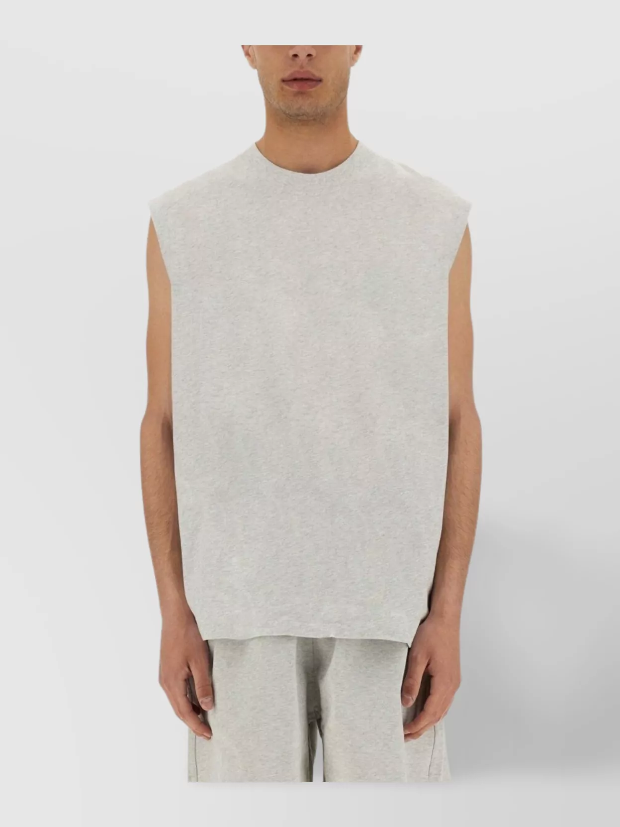 Represent Soft Fabric Sleeveless Crew Neck Top