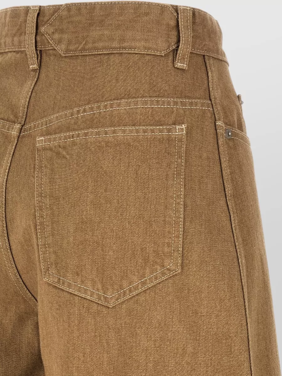 Jacquemus De Nimes Ovalo Wide Leg Jeans