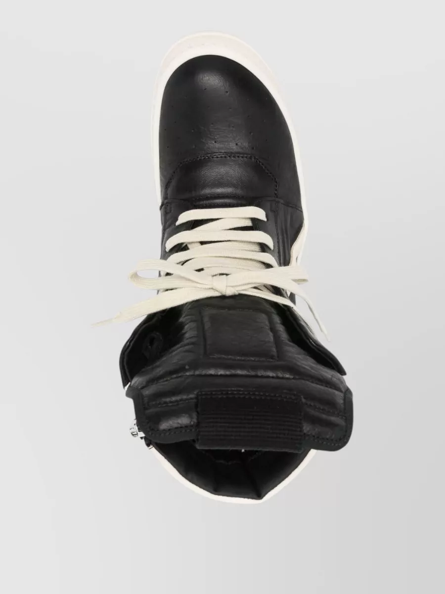 Rick Owens Geobasket Sneakers Contrast Panels High Top
