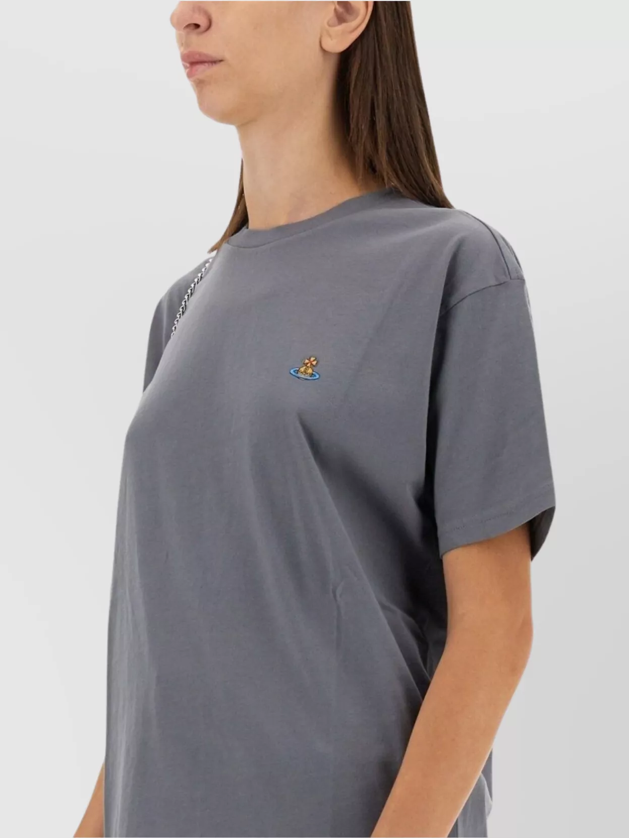 Vivienne Westwood Logo Print Crew Neck T-Shirt With Short Sleeves