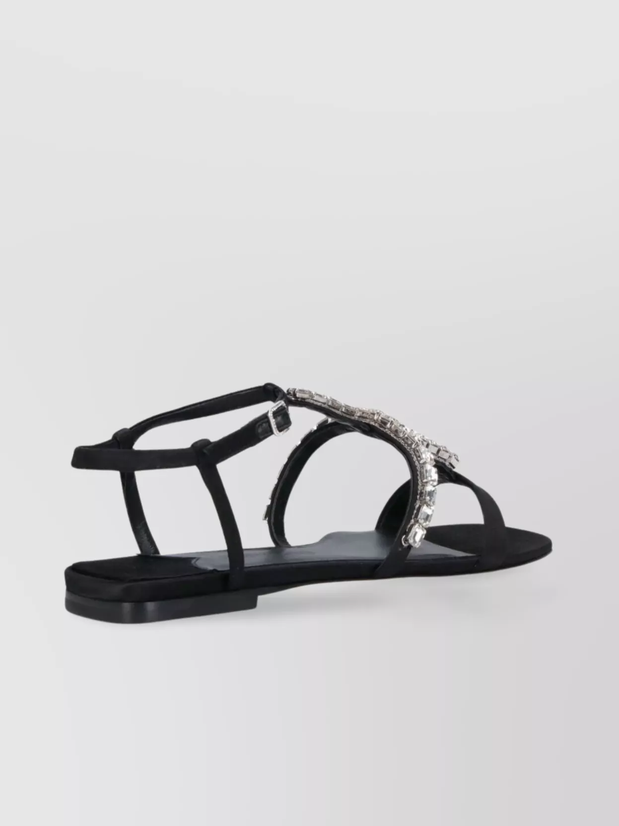 Jimmy Choo Embellished T-bar Heel Strap Sandals