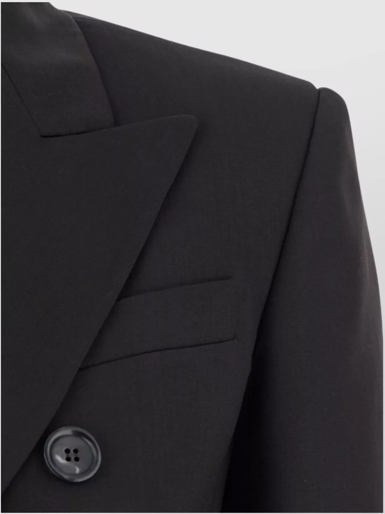 Sportmax Structured Double-breasted Blazer With Flap Pockets In Black