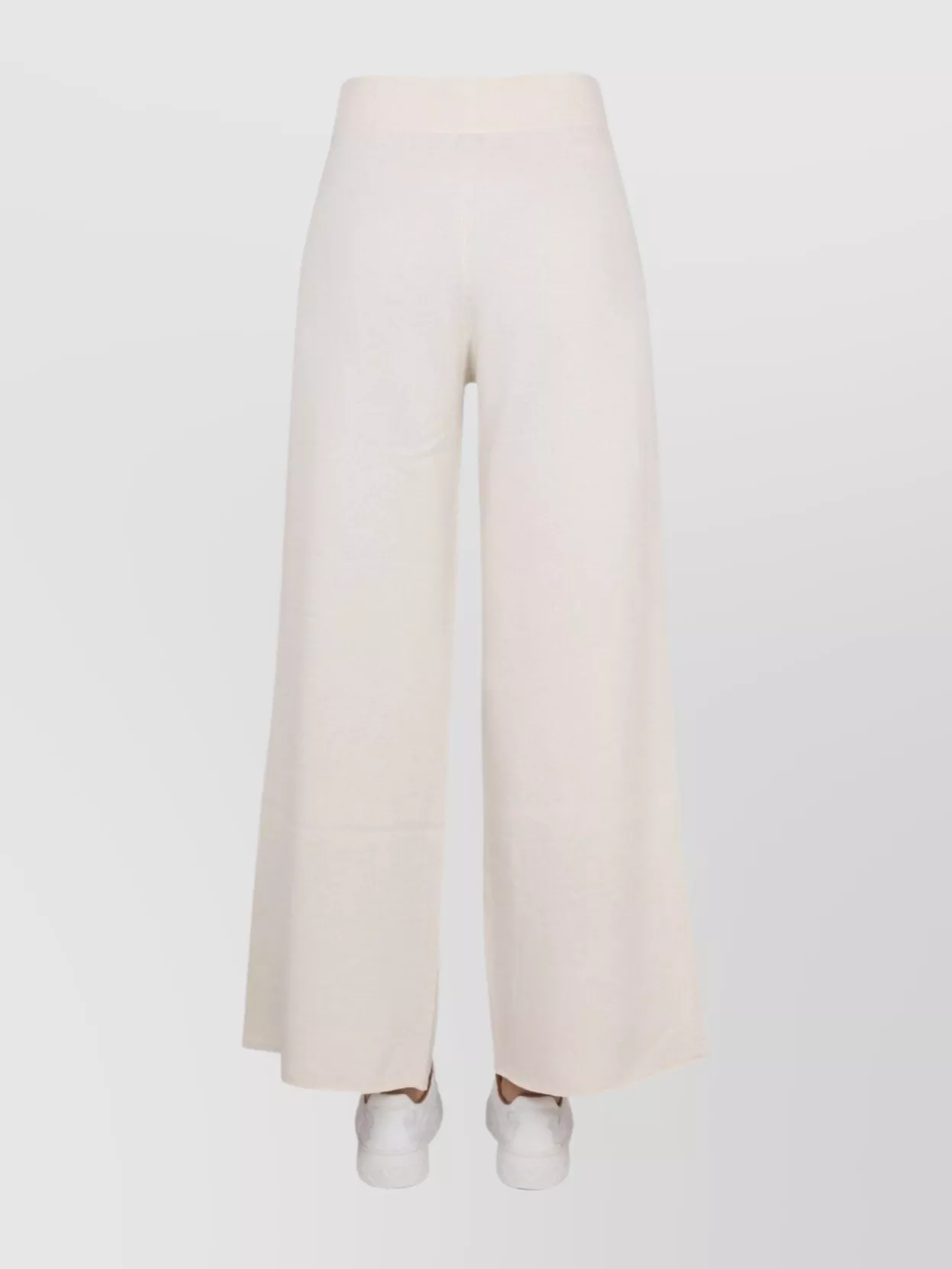 Ballantyne Ribbed Waistband Wide-Leg Sweatpants