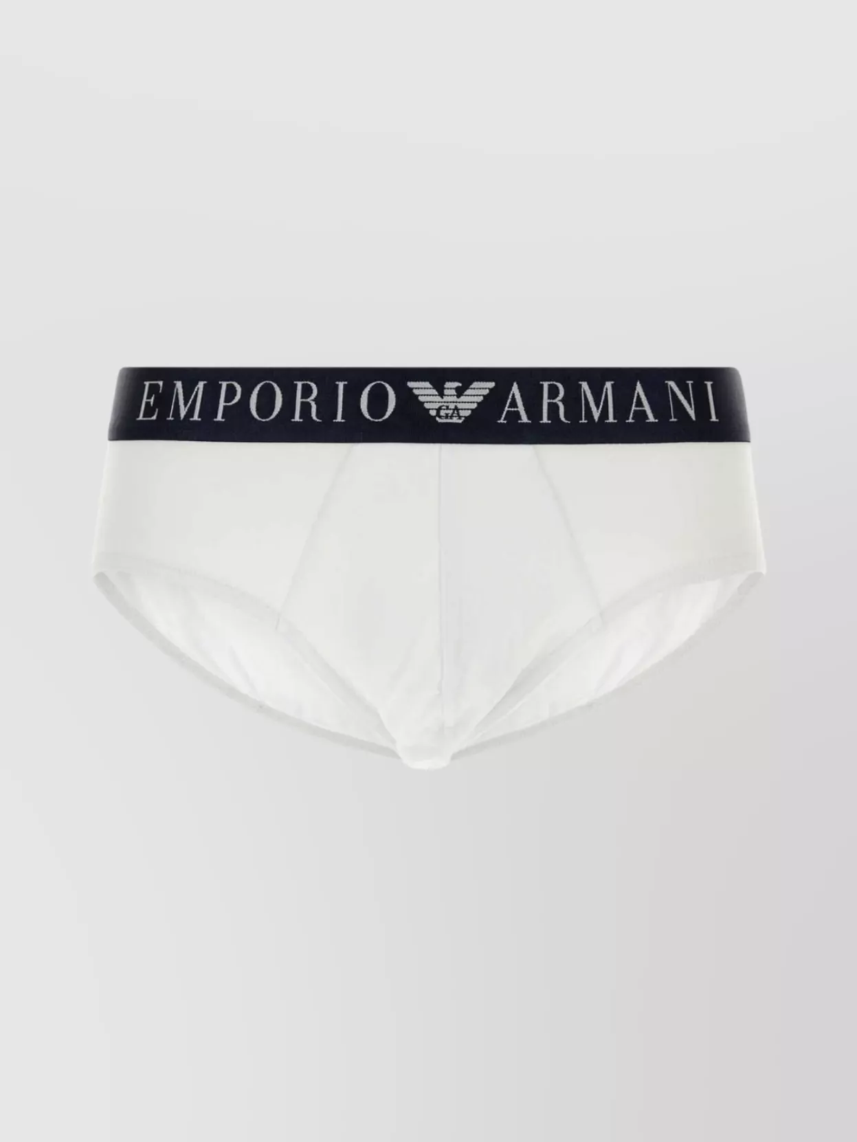 Shop Emporio Armani Cotton Briefs Stretch Elastic Waistband