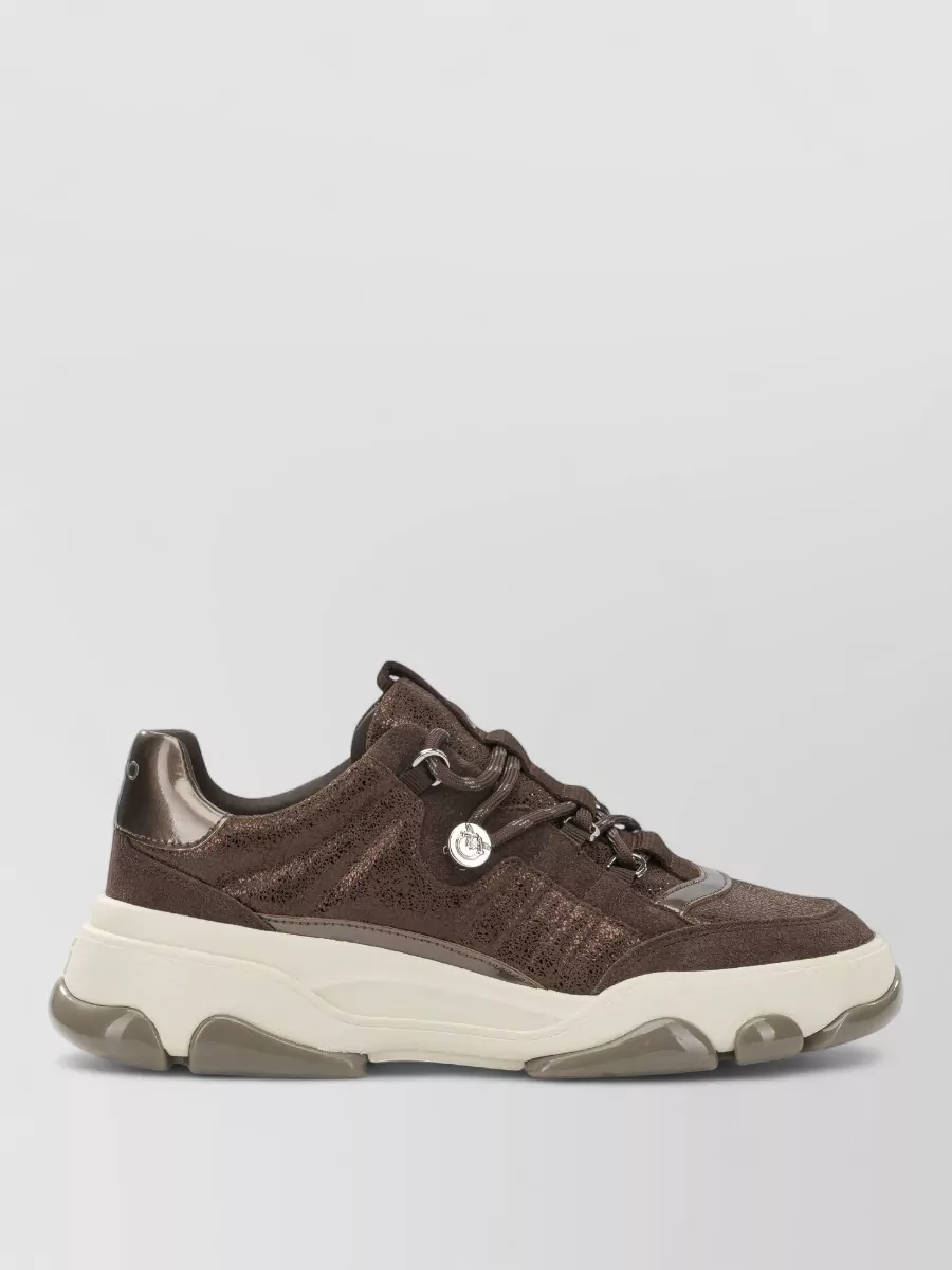 Pinko leather low-top sneakers