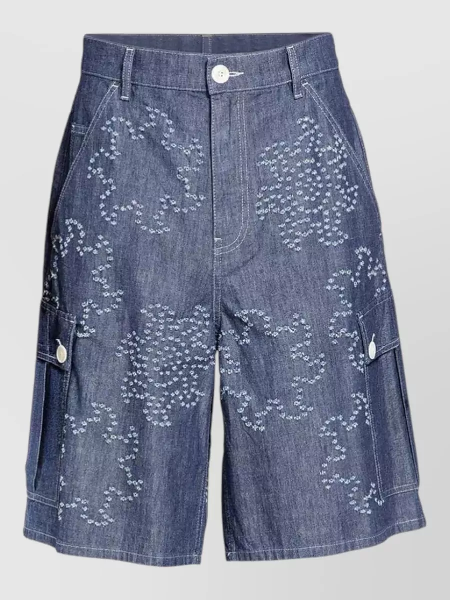 Marni denim cargo shorts