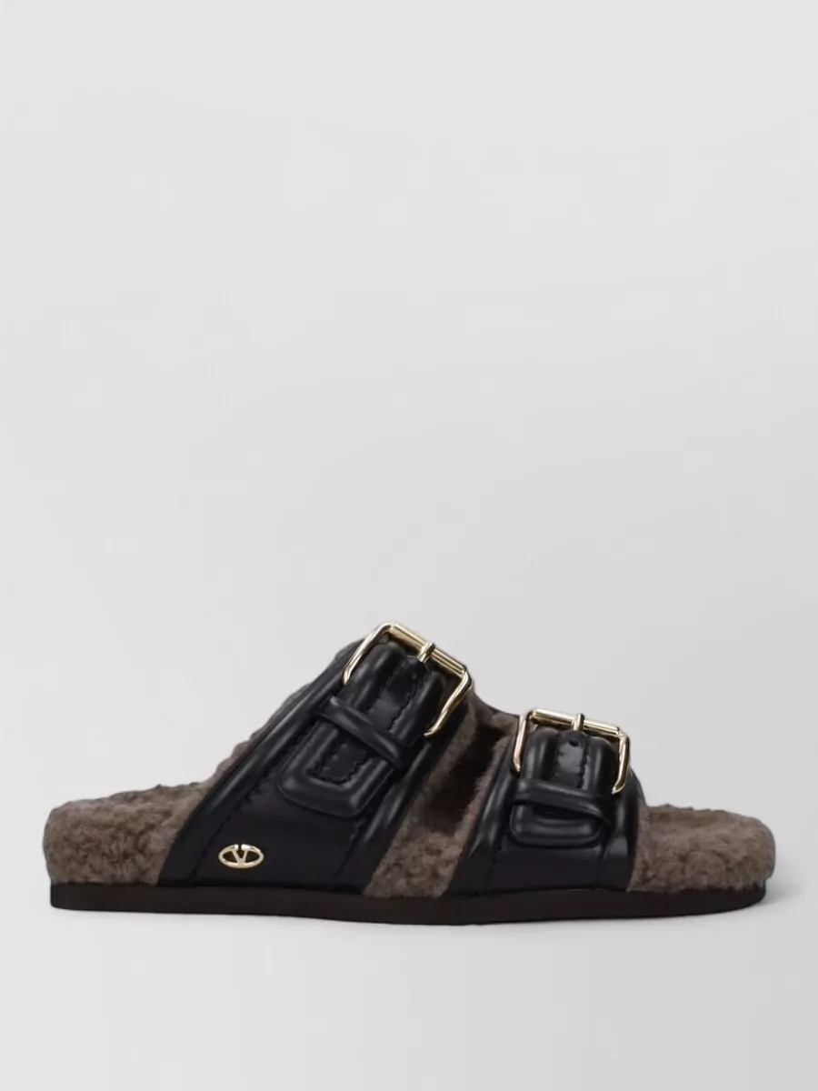 Valentino Garavani Leather Slide Sandals