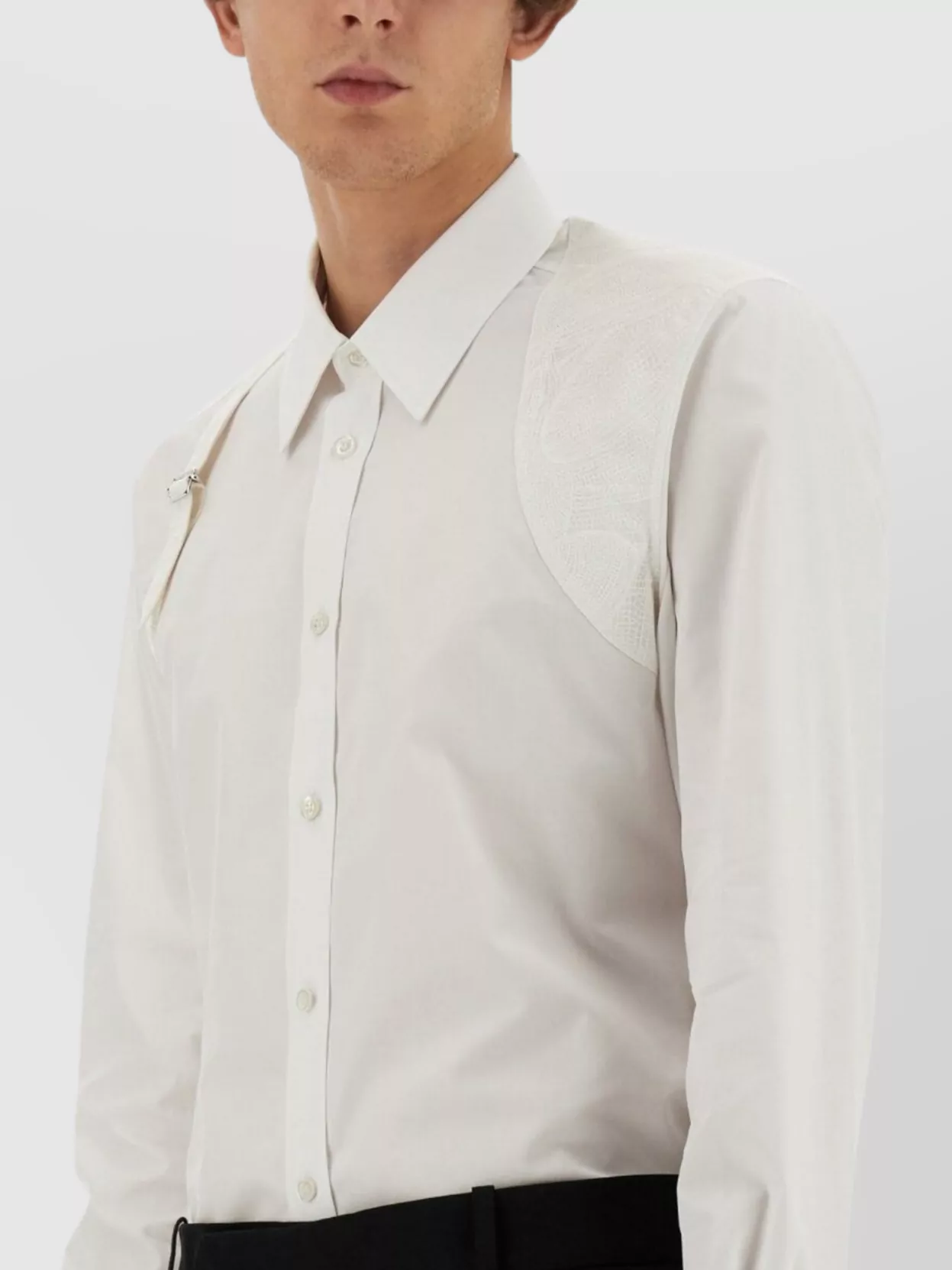 Alexander Mcqueen Harness Detail Shirt Shoulder Strap