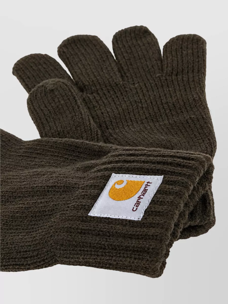 Carhartt Wip ribbed knit gloves