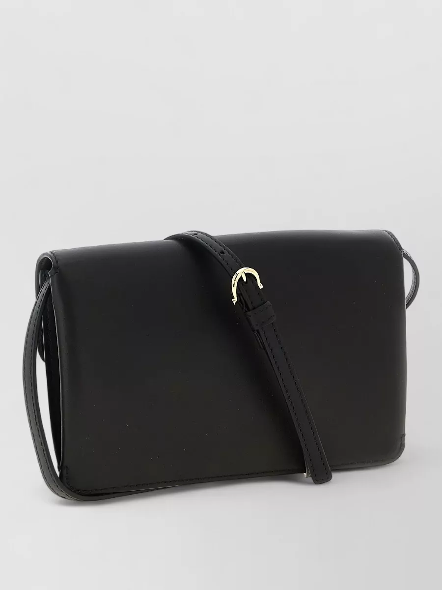 Ferragamo gancini leather shoulder bag