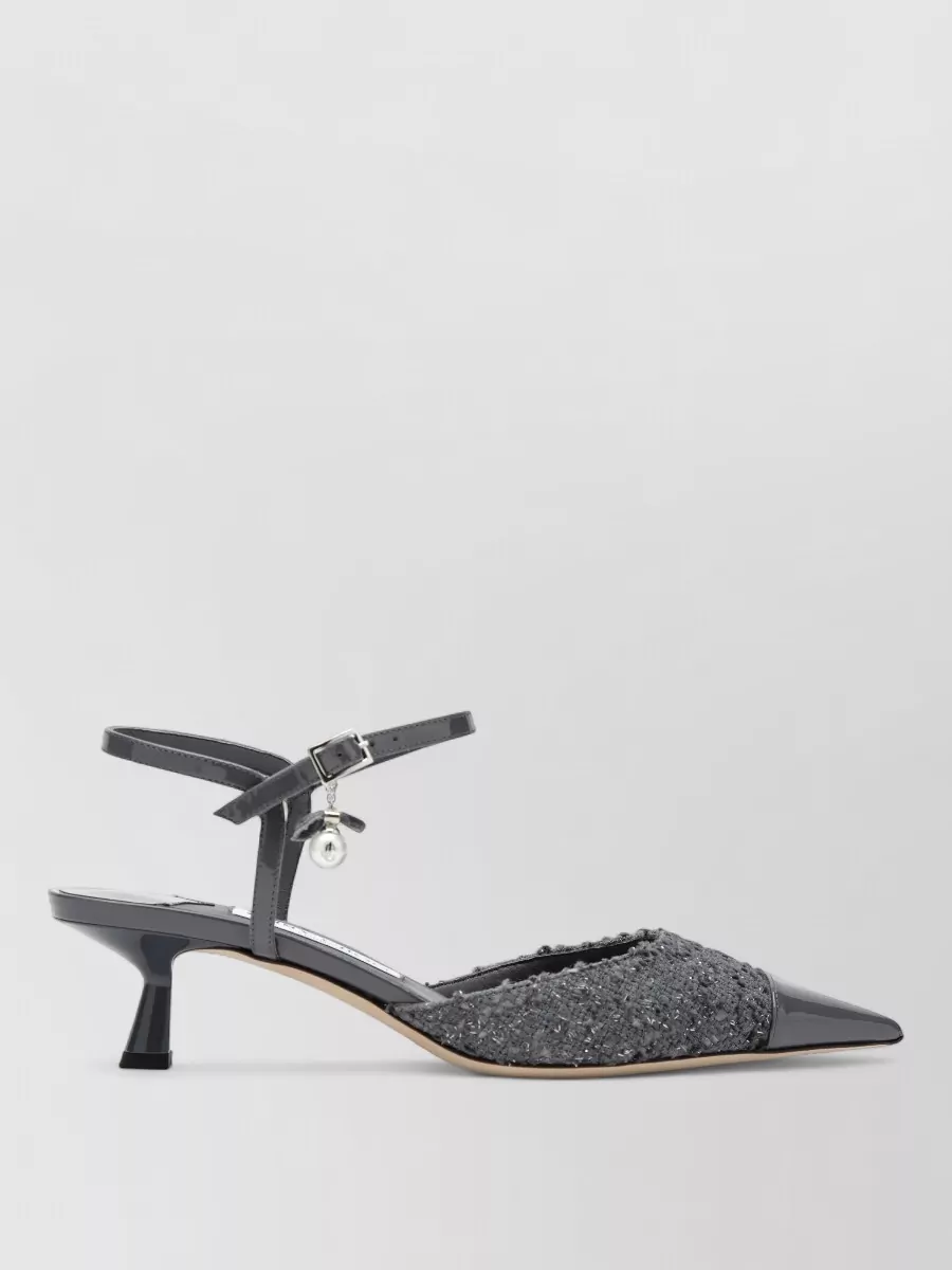 Jimmy Choo leather pearl-pendant pumps