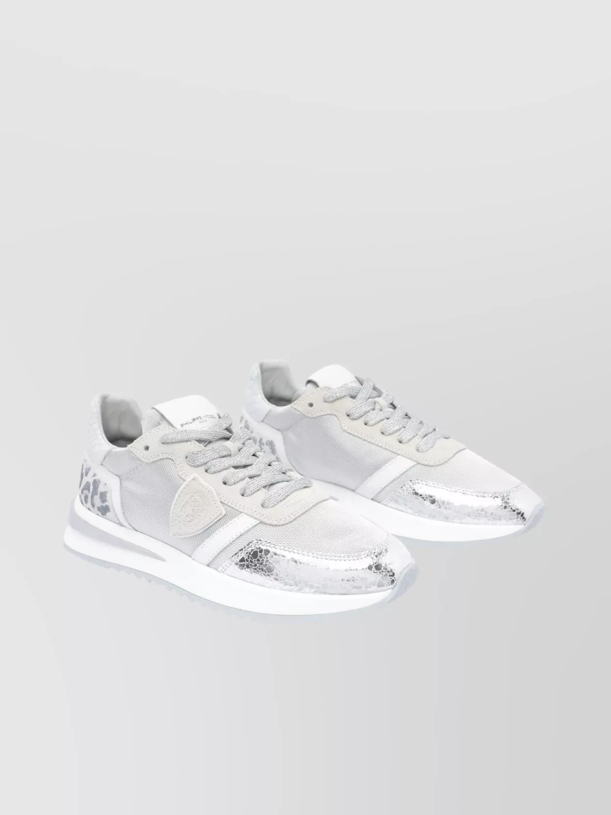 Philippe Model Low Top Sneakers With Animal Print Detail