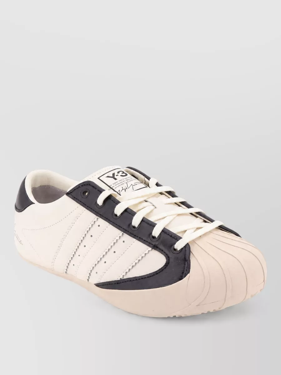 Y-3 leather lace-up sneakers