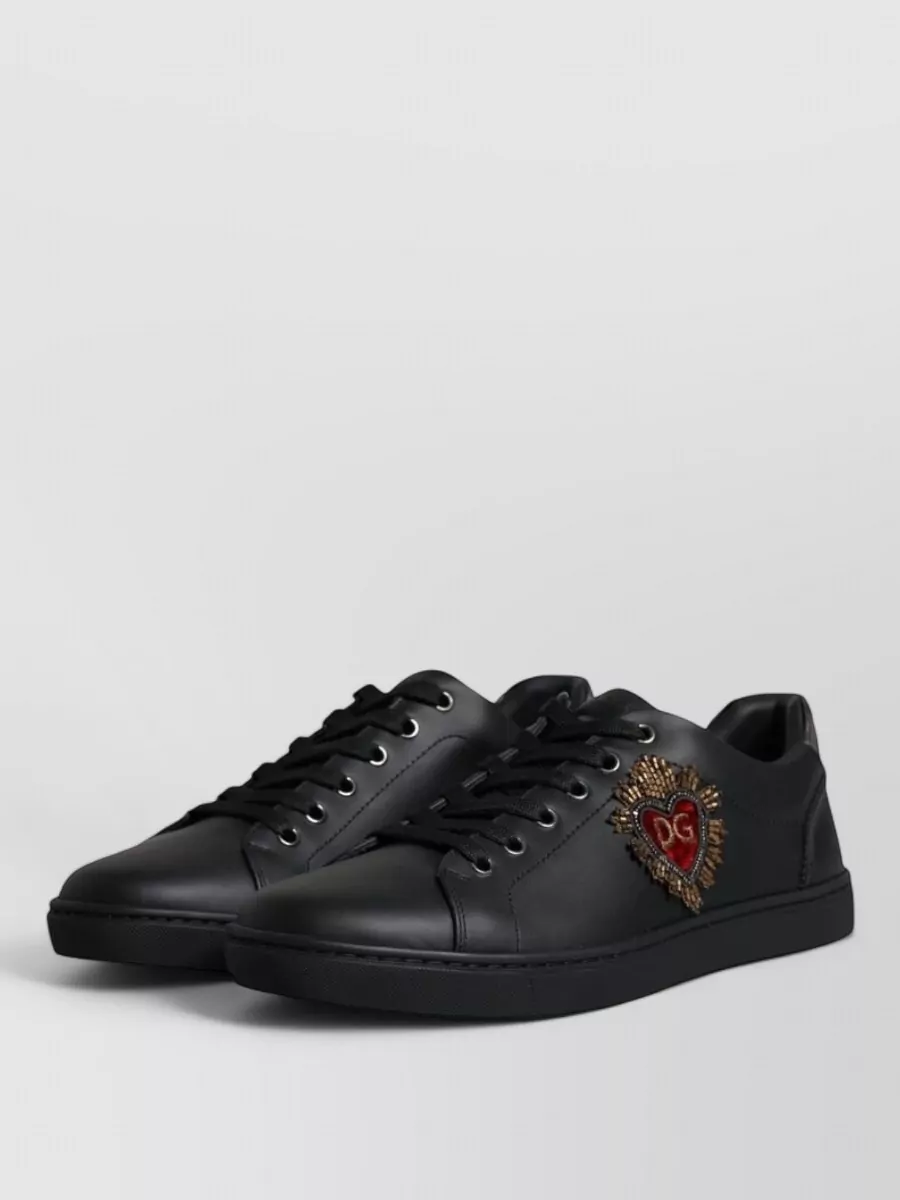 Dolce&Gabbana Leather Lace-Up Sneakers