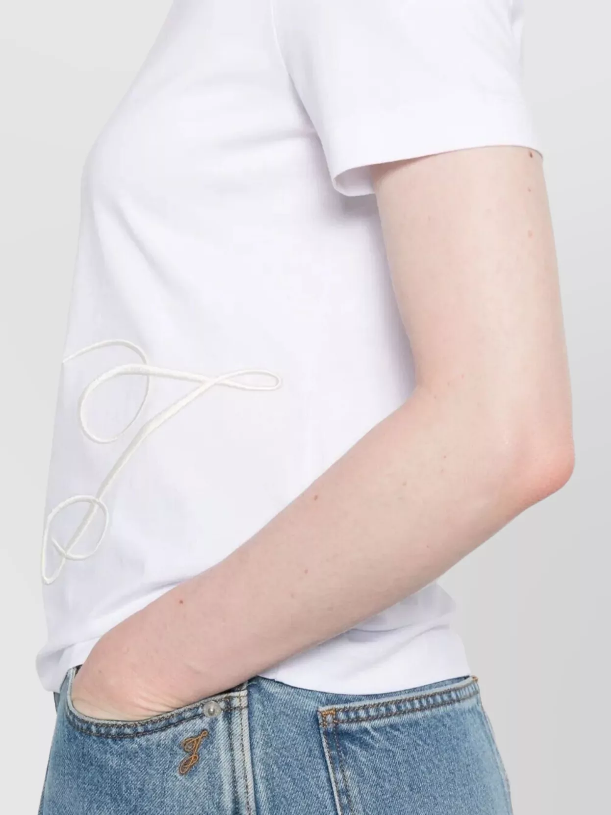 Jacquemus J Embroidered Crew Neck Short Sleeves