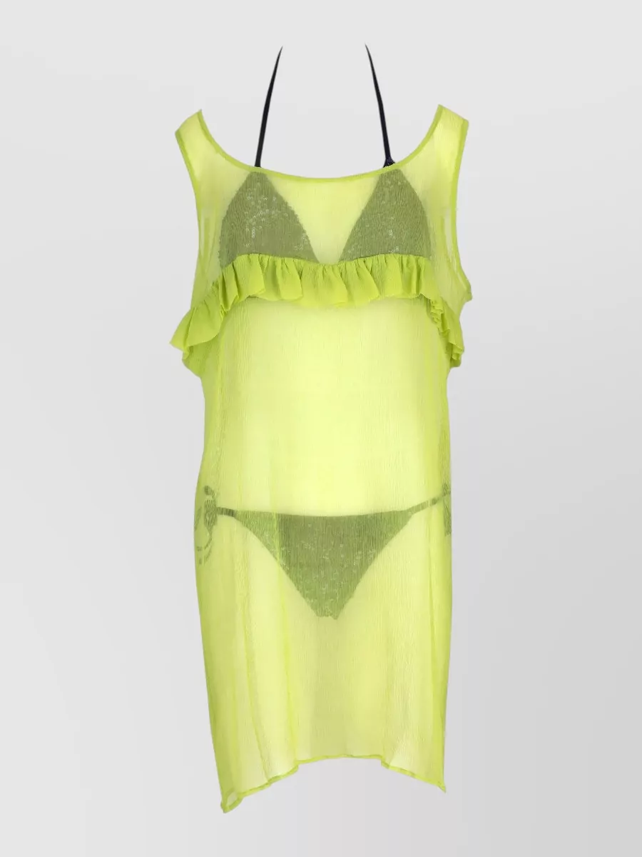 La Rose Silk Ruffled Maxi Dress