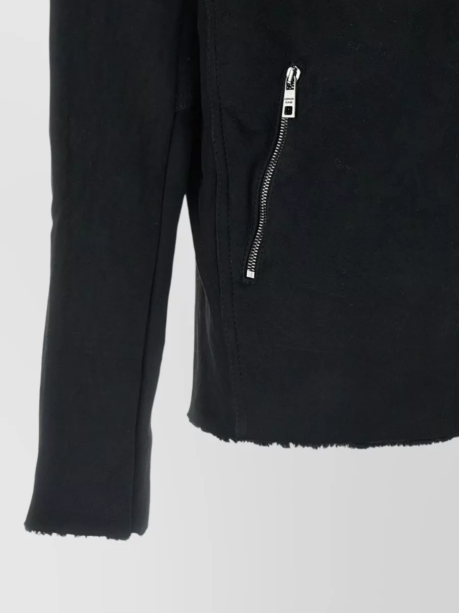Giorgio Brato Lamb Leather Hooded Jacket