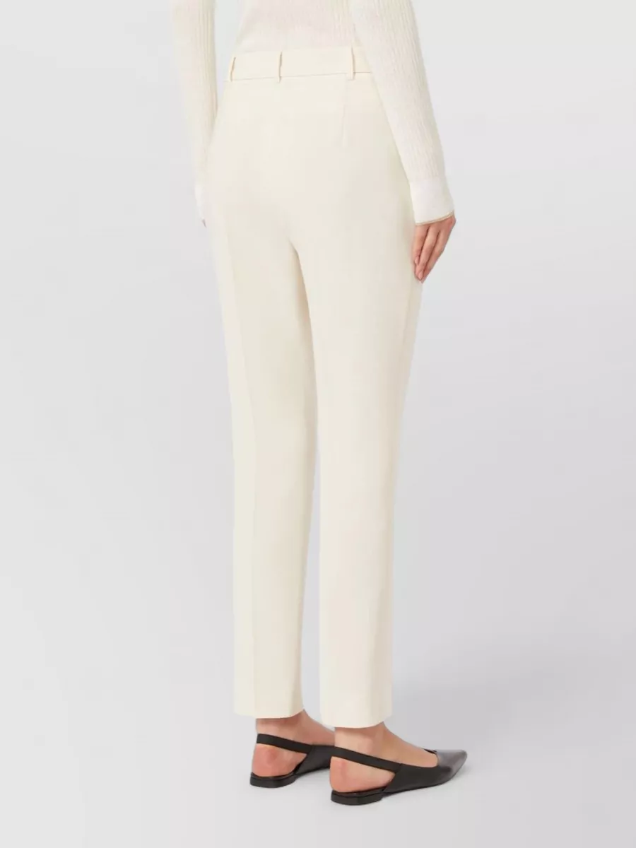 S Max Mara Jerta Trousers Pleated Front Straight Leg