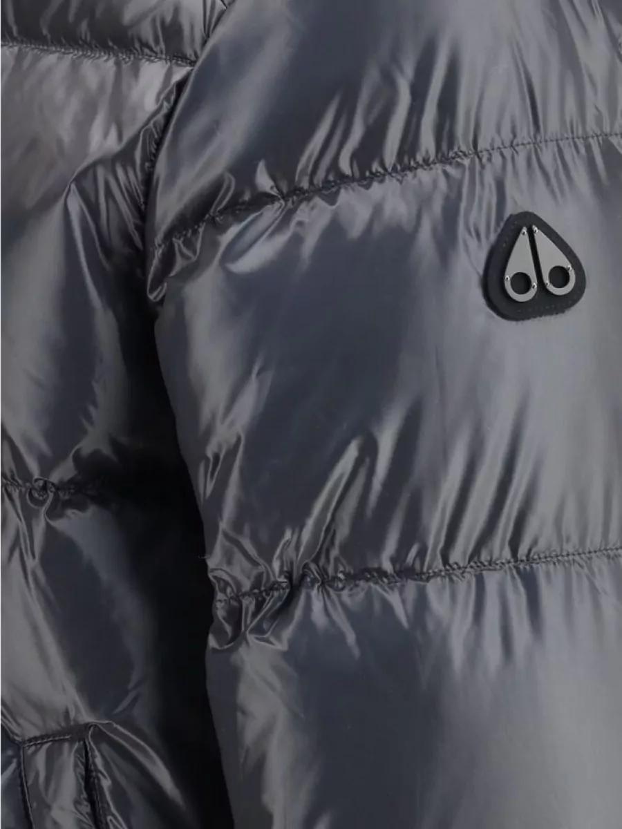Moose Knuckles Nylon Puffer Bomber Jacket
