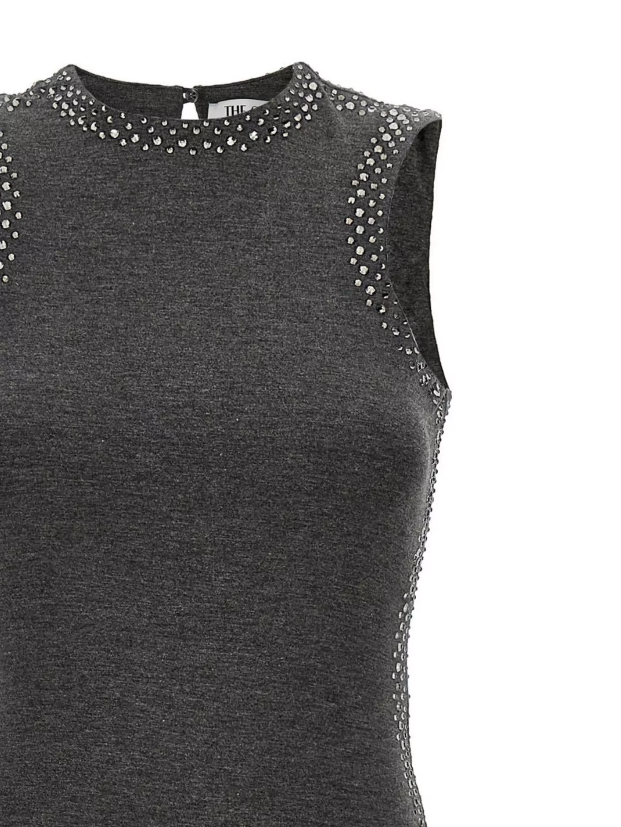 The Attico Crystal Dress Sleeveless Back Slit