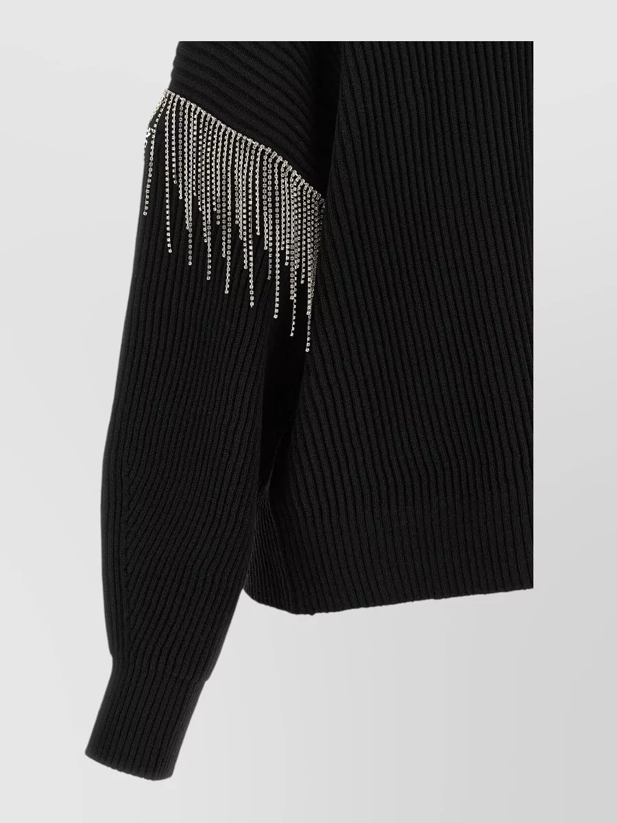 Sportmax Virgin Wool Ribbed V-Neck Cardigan