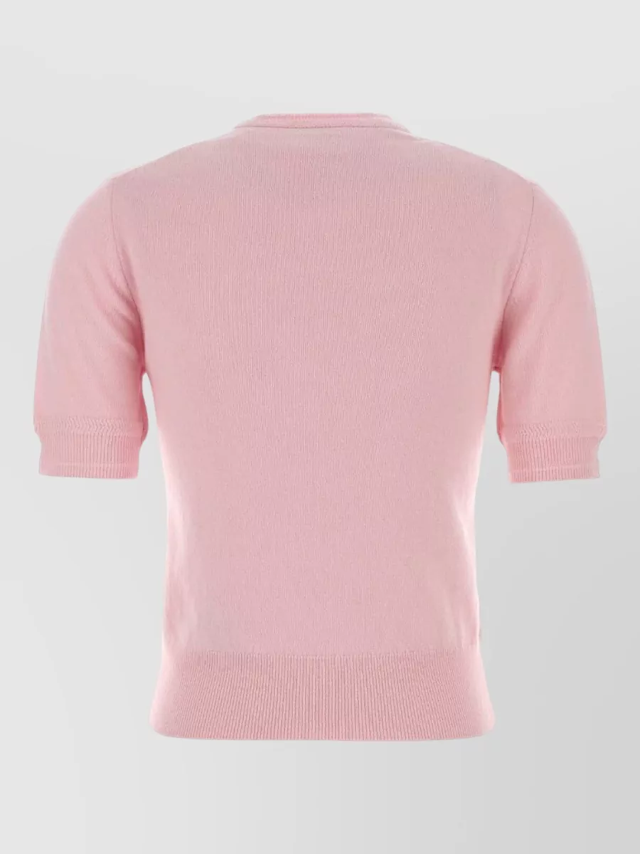 Jil Sander Wool Sweater Short Sleeves Crew Neck
