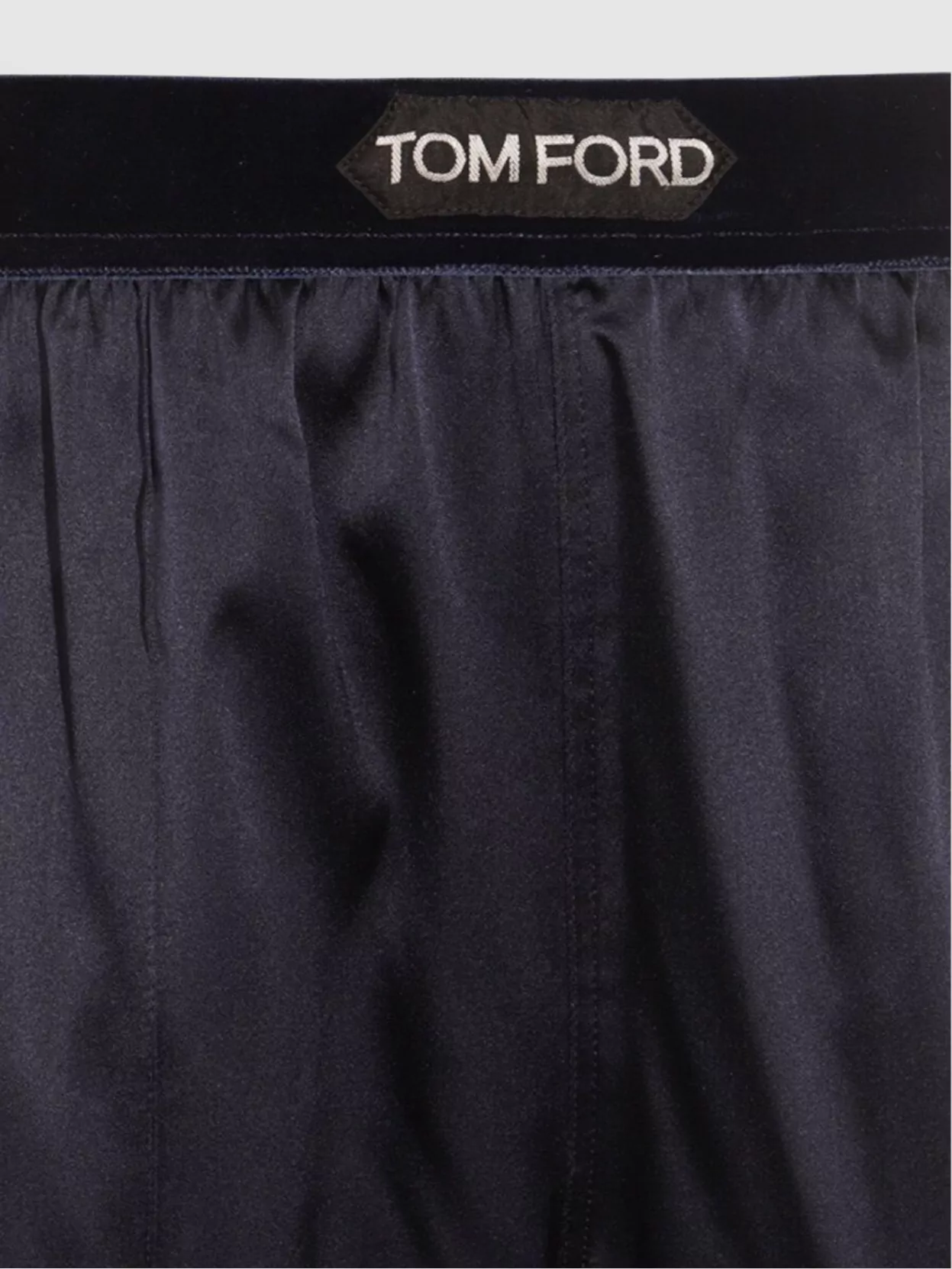 Tom Ford Satin Elastic Waistband Trousers