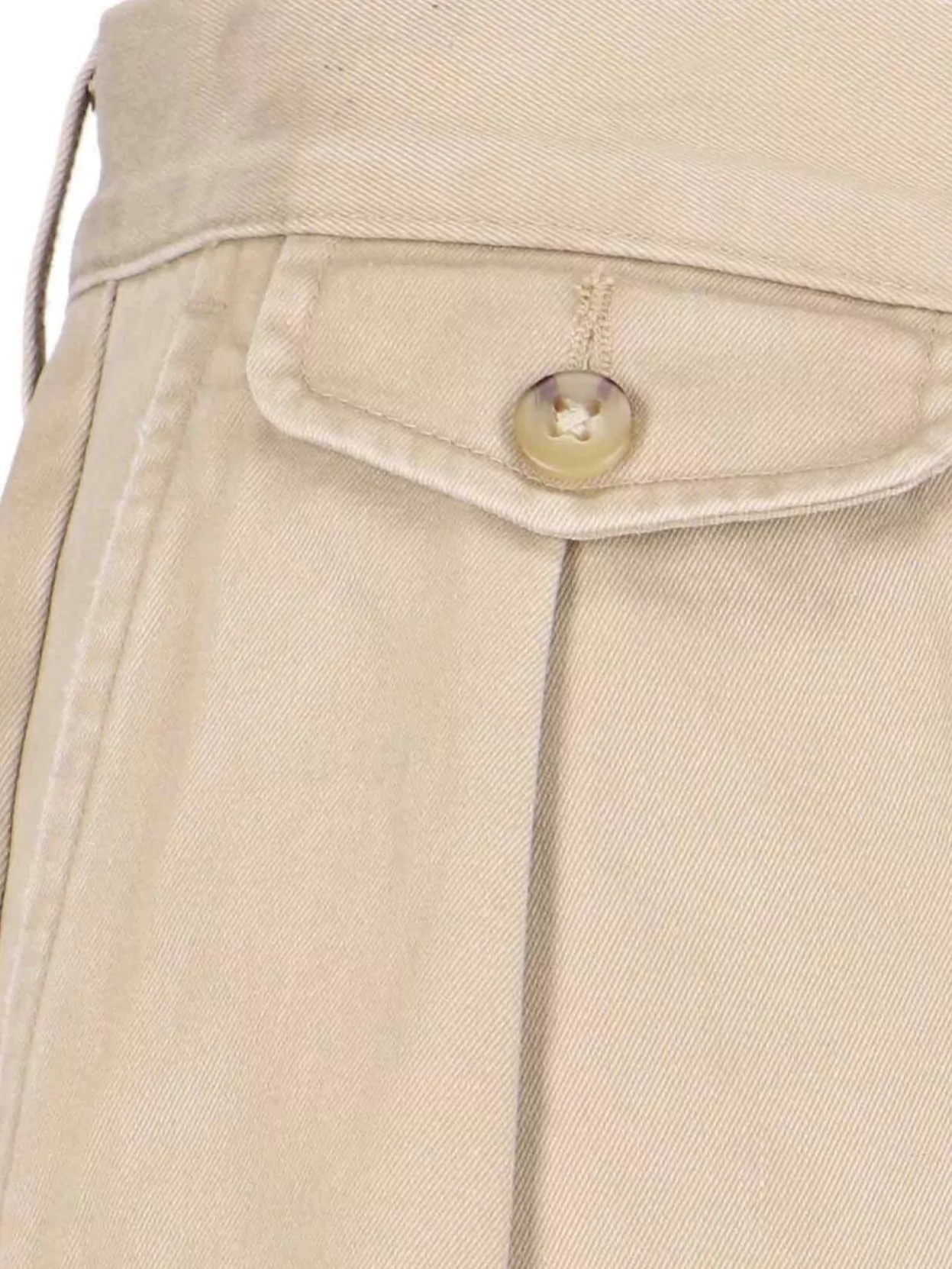 Polo Ralph Lauren Straight Tailored Trousers With Back And Buttoned Pockets