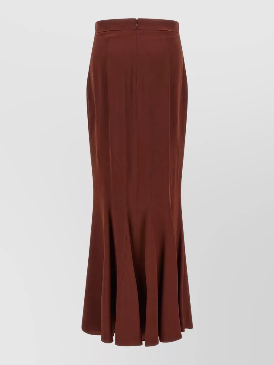 Max Mara Silk High-Rise Paneled Maxi Skirt