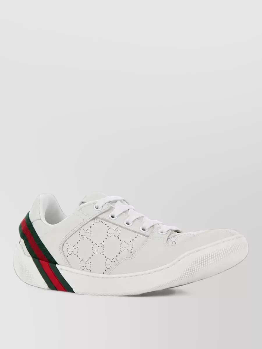 Gucci leather low-top lace-up sneakers