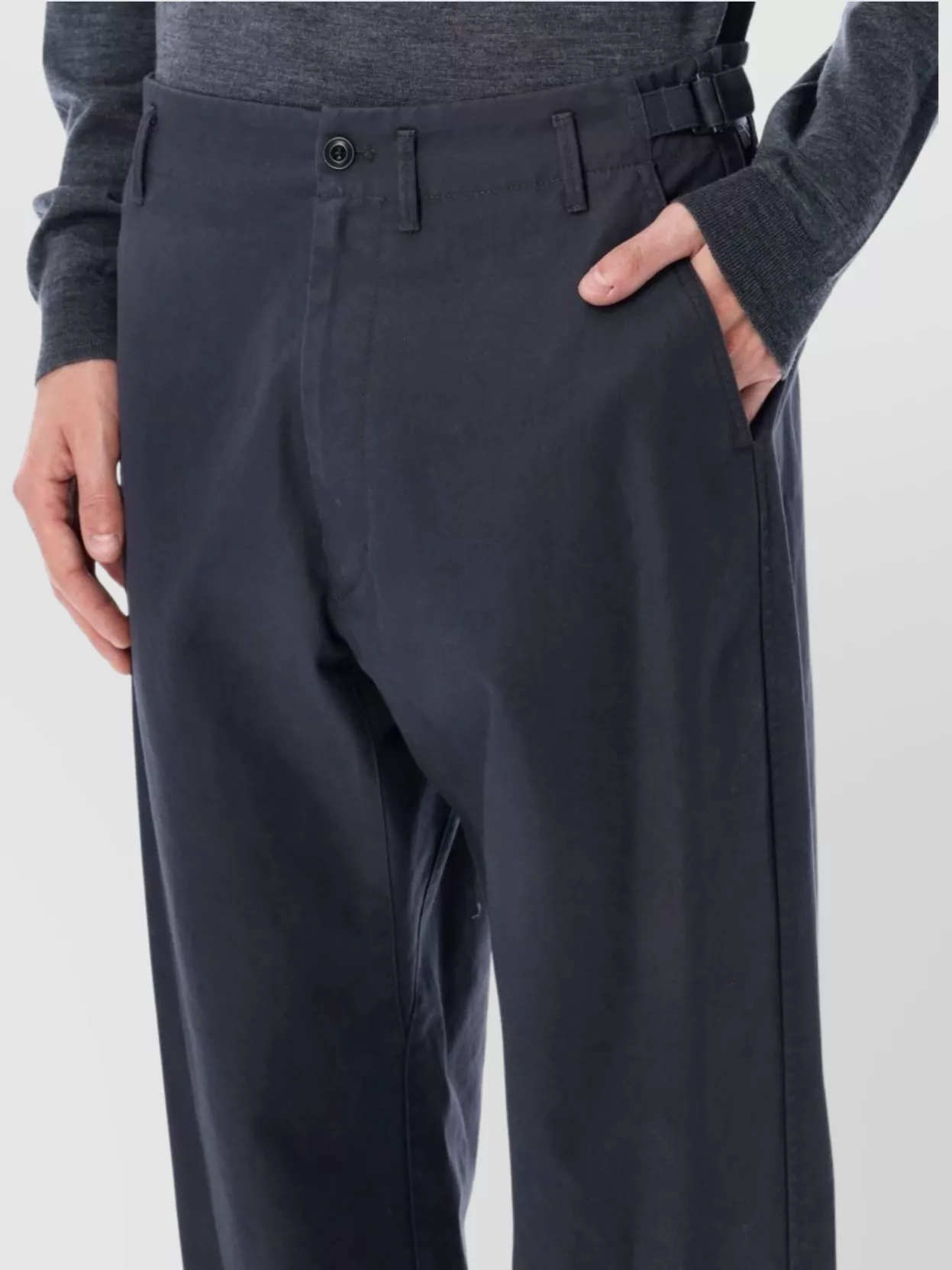 Lemaire Tailored Trousers With Adjustable Waist Tabs