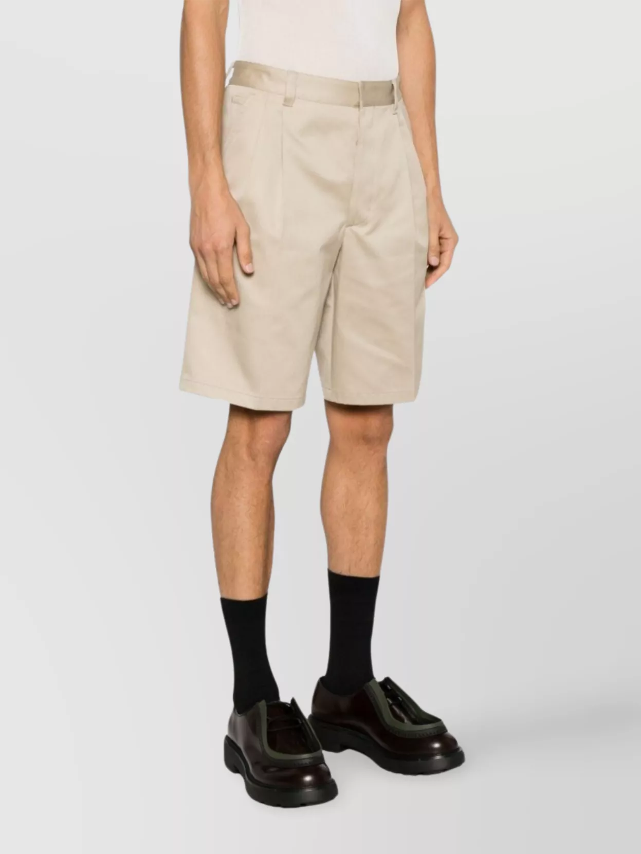 Prada Wide-leg Chino Shorts