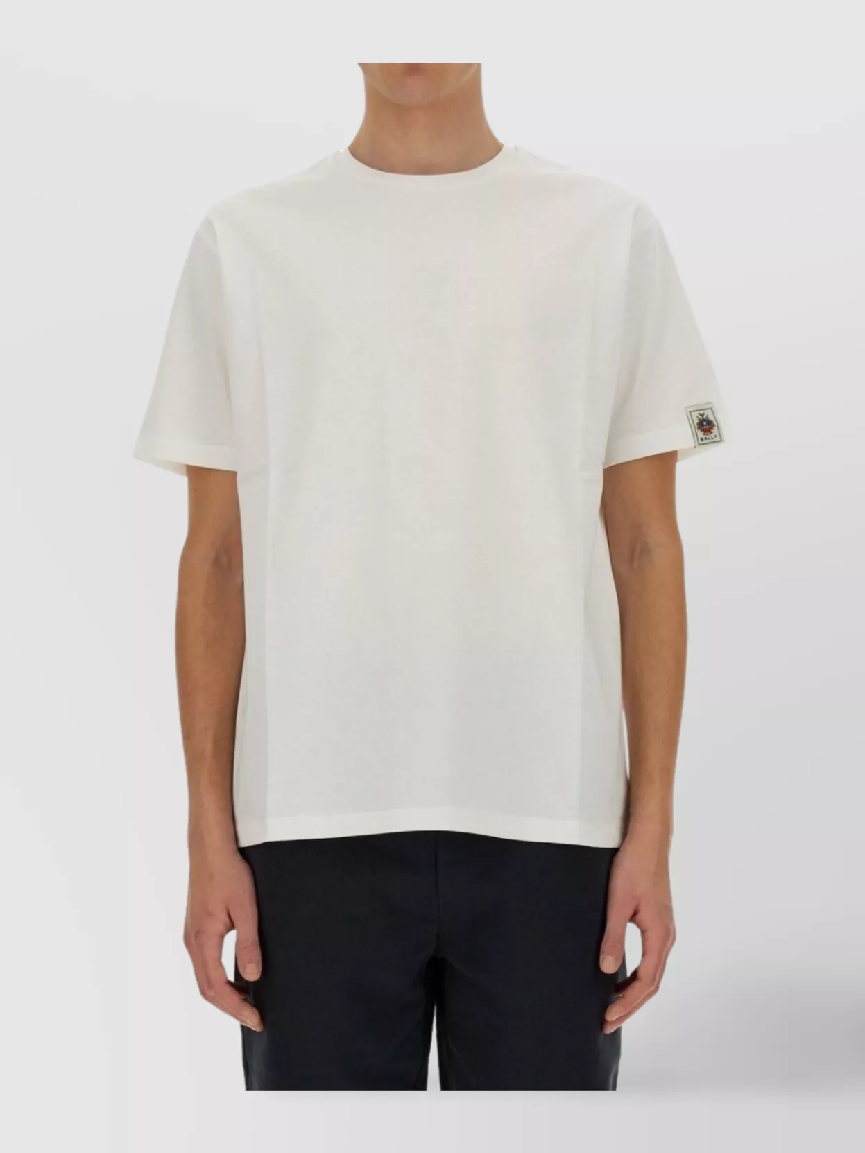 Bally Short Sleeve Cotton Crew Neck T-Shirt