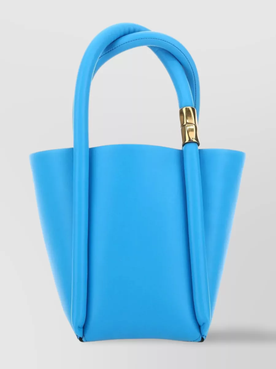 Shop Boyy Lotus 12 Leather Clutch Bag In Blue