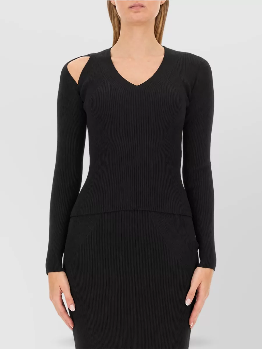 Alexander Mcqueen Cutout Knitted Top