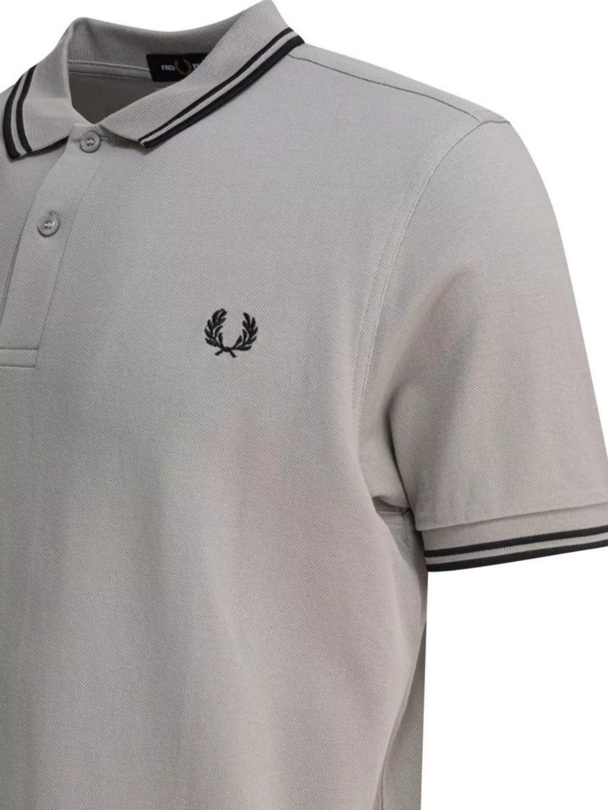 Comme Des Garçons Gray Cotton Polo Shirt With Contrasting Collar In Gray