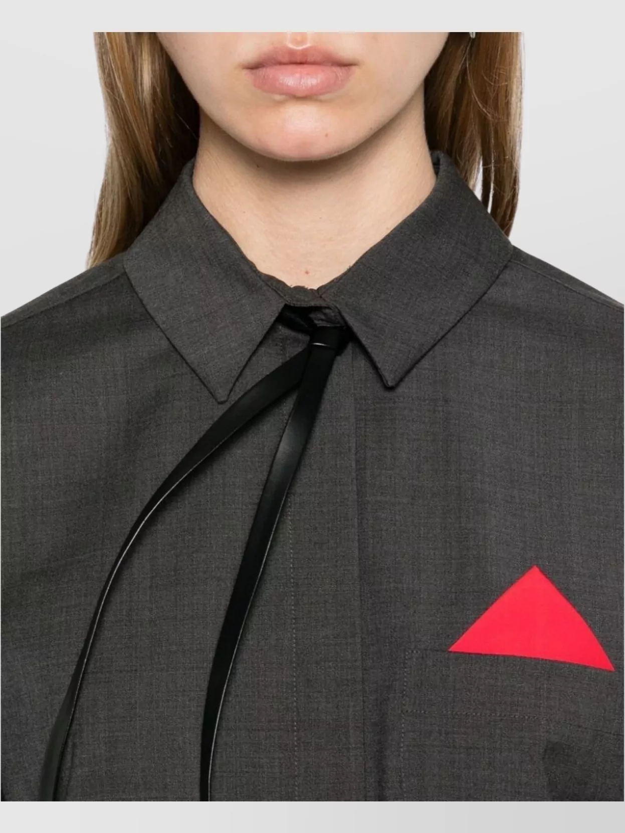 Sportmax Long Sleeve Top With Front Tie And Pocket