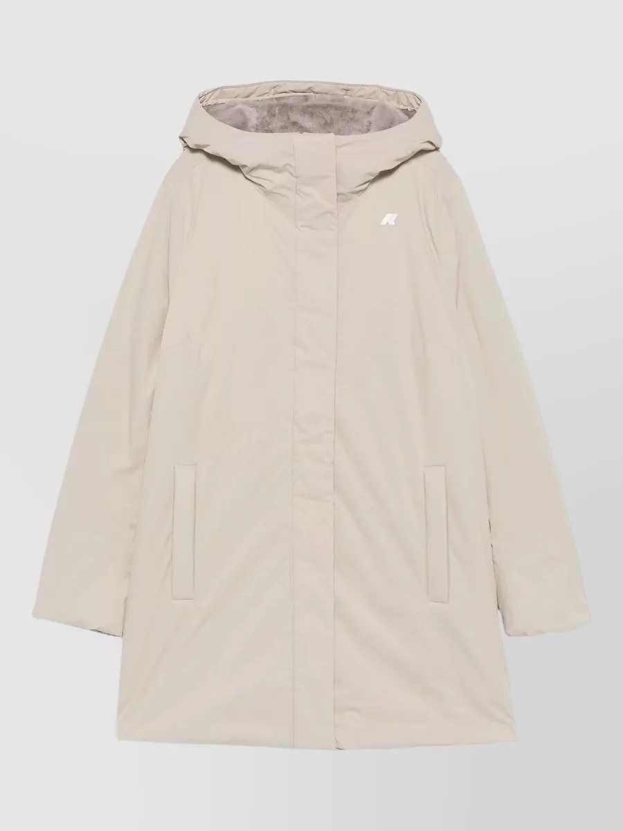 K-way hooded parka coat