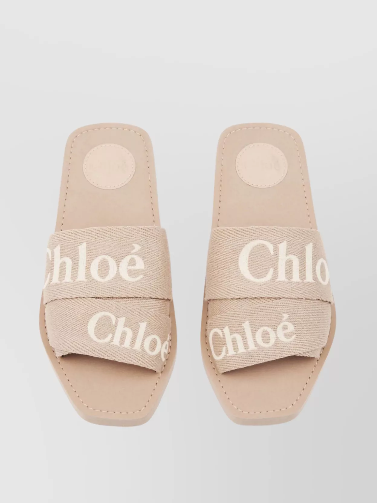 Shop Chloé Ribbon Strap Flat Sandals