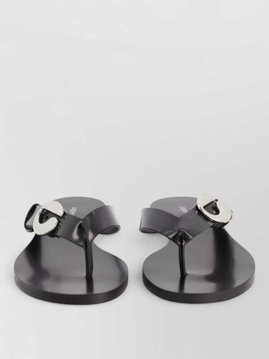 Coperni leather flat slides