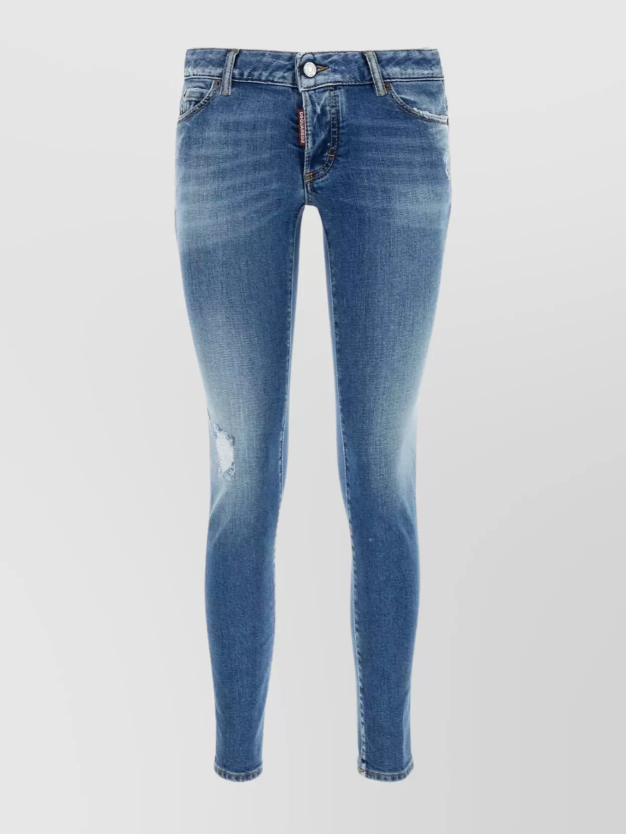 Shop Dsquared2 Jennifer Skinny Denim Trousers In Blue