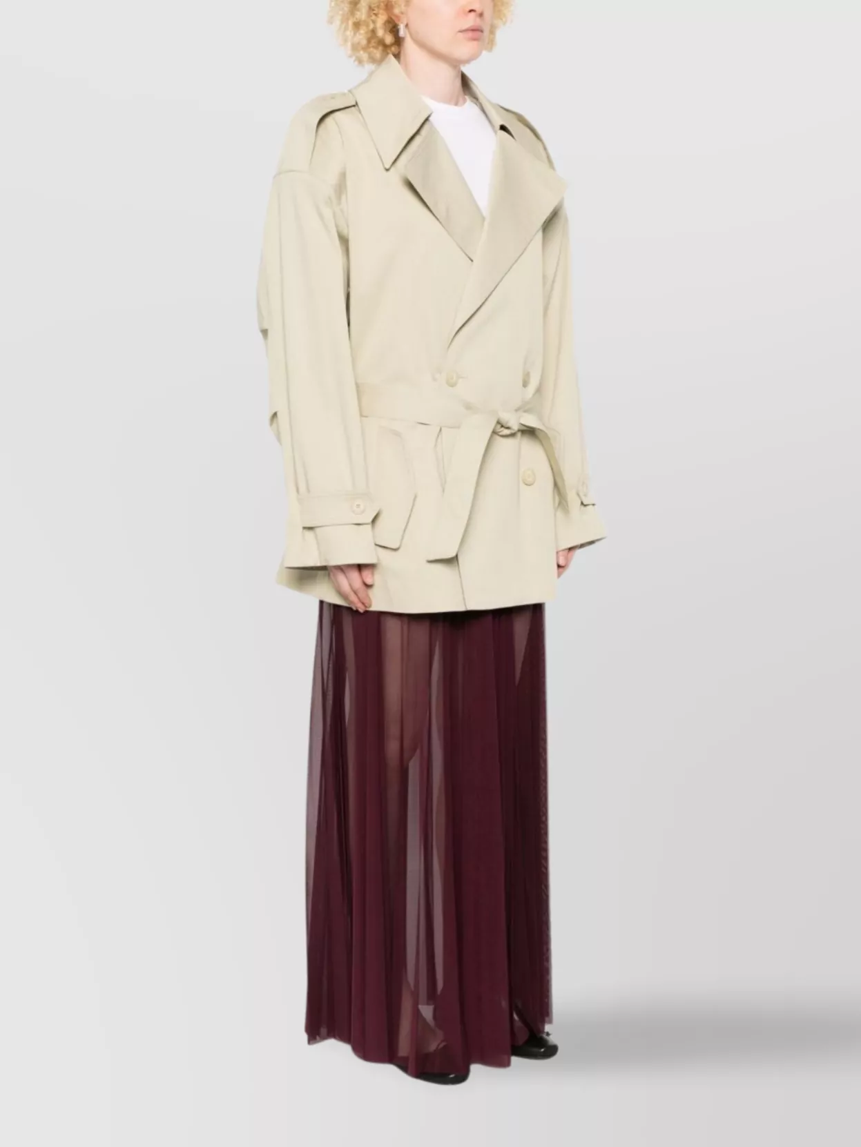 The Frankie Shop Oversized Zurich Trench Coat