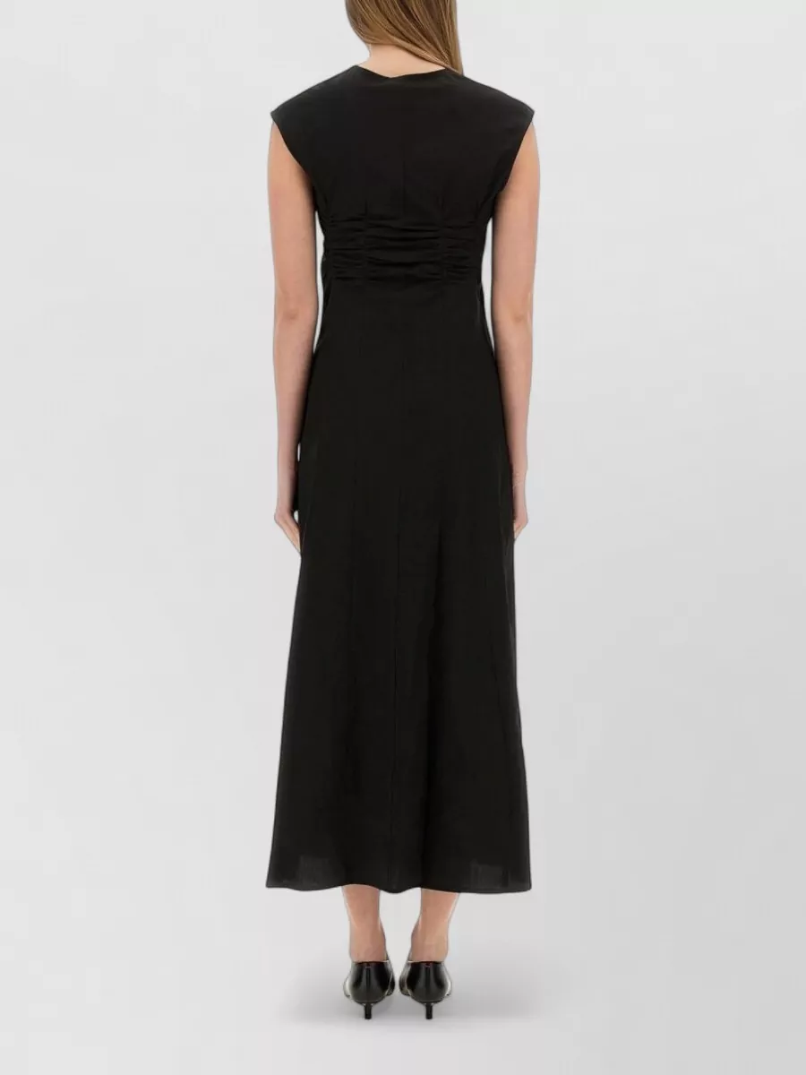 Alysi Cotton Poplin Midi Dress