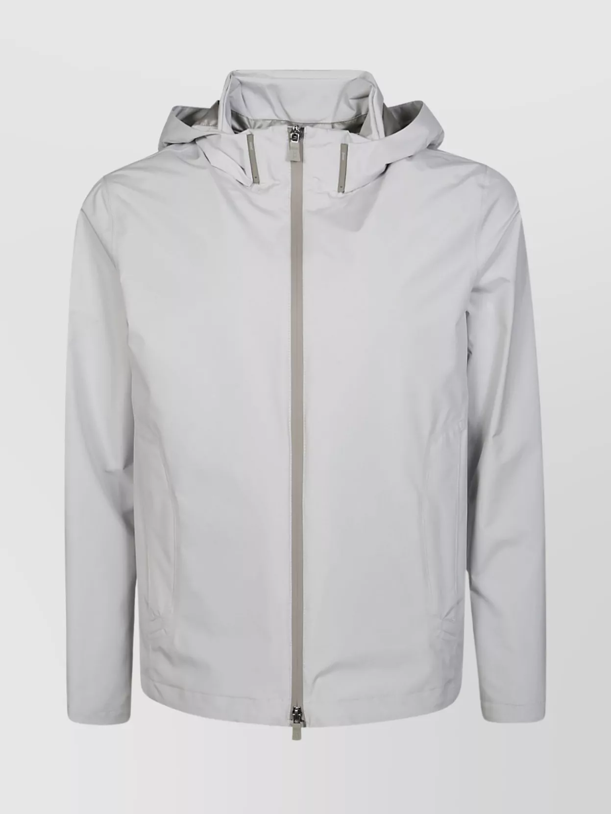 Shop Herno Hooded Paclite Jacket With Elasticated Cuffs