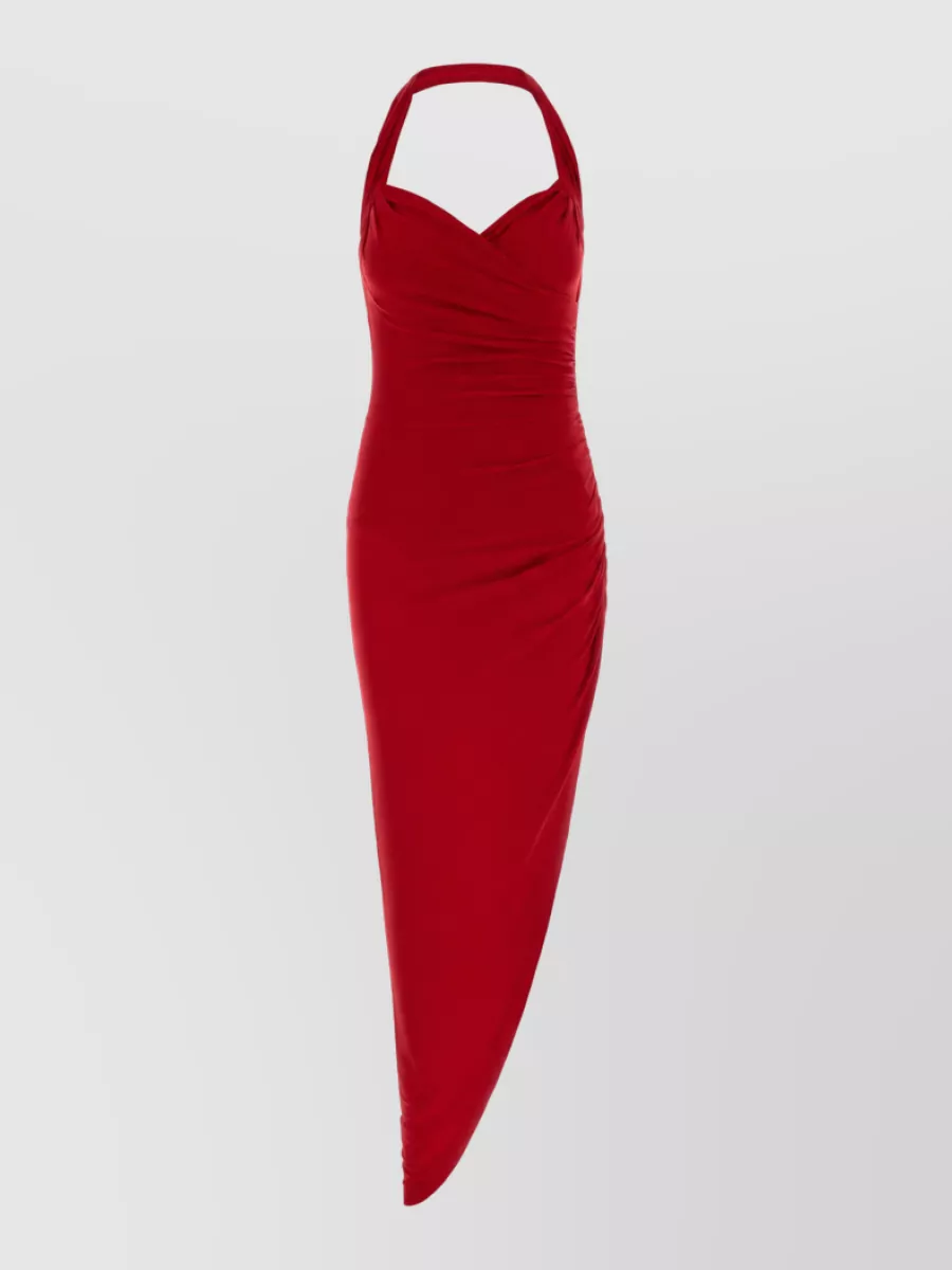 Norma Kamali draped maxi dress