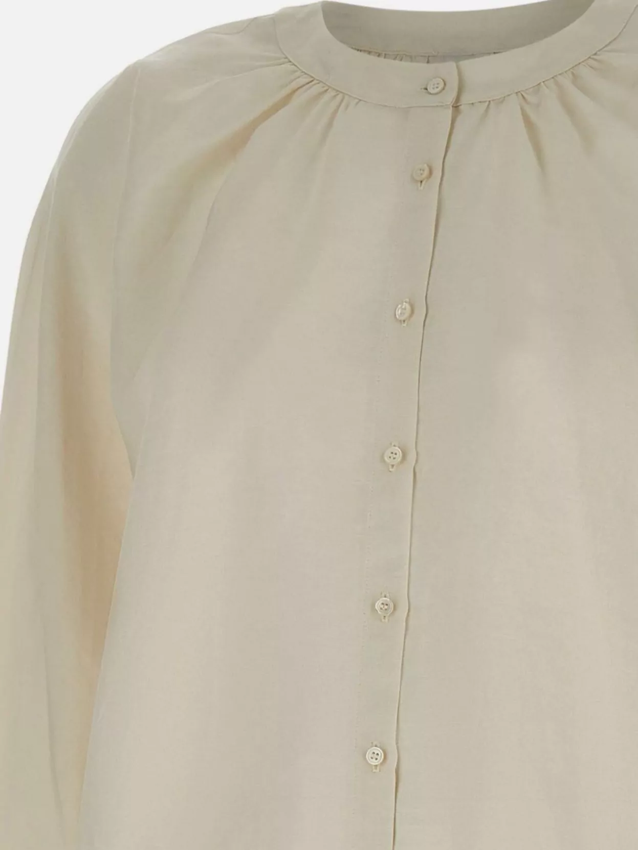 Fabiana Filippi Linen Blend Batwing Sleeve Blouse