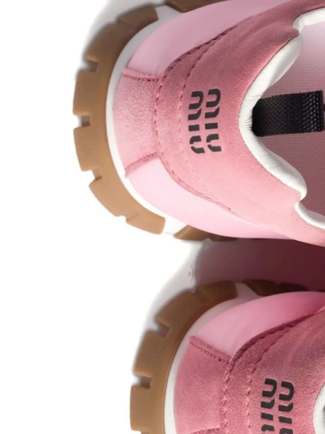 Miu Miu Technical Fabric And Suede Sneakers