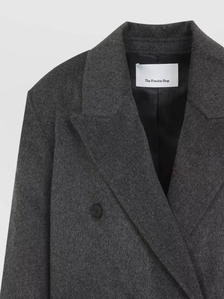 The Frankie Shop Wool Double-Breasted Coat