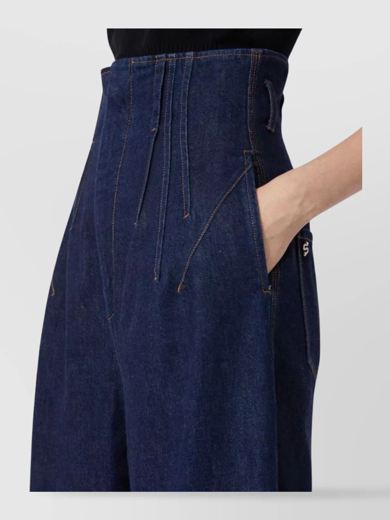 Sportmax High-Waisted Wide-Leg Trousers Featuring Pockets